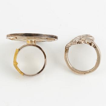 Lars Arby, six rings, silver. Gothenburg, among others, 1966 and 1976.