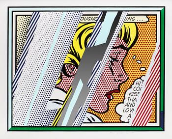 133. Roy Lichtenstein, "Reflections on Girl", from: "Reflections series".