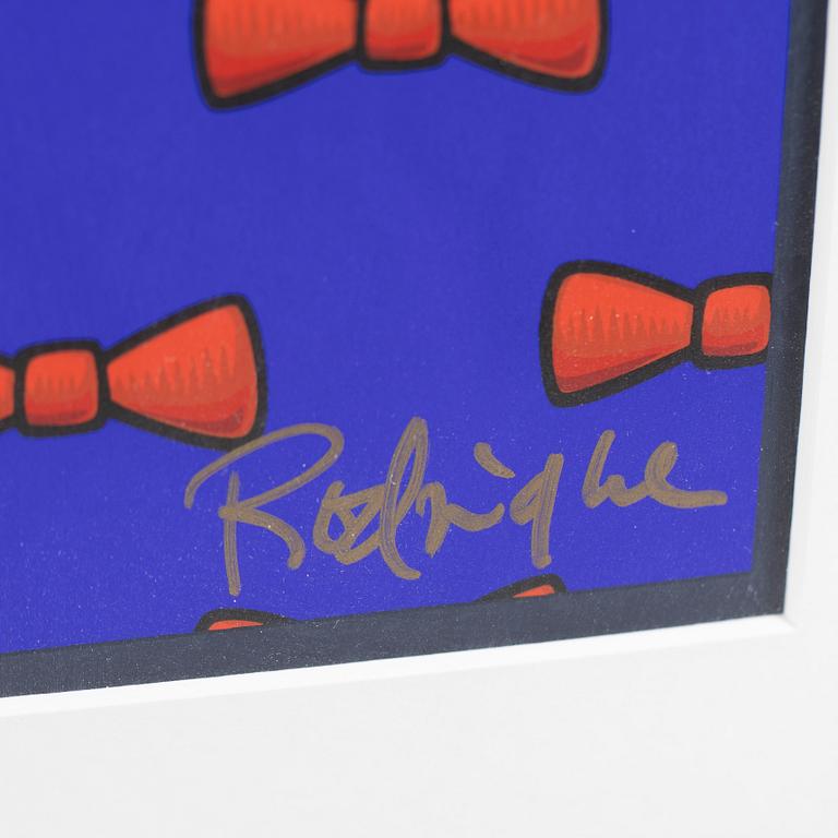 George Rodrigue, "Blue Dog Does the Red Tie", 2020.