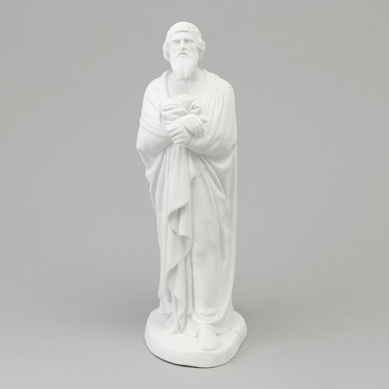 A bisquit sculpture of a 'Farisé' after Bertel Thorvaldsen. Bing & Gröndahl, Denmark, 20th Century.