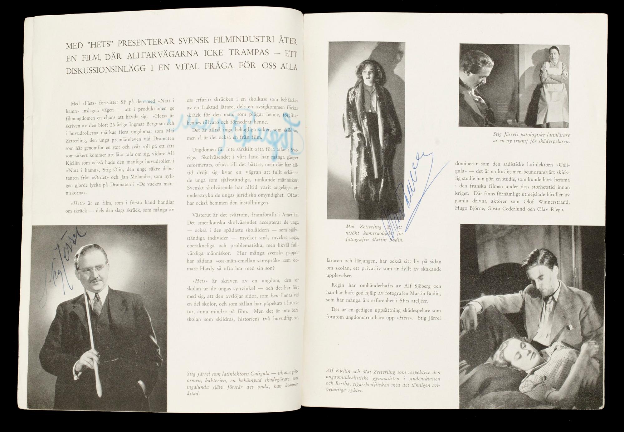 ORIGINALPROGRAM, "Hets", Ingmar Bergman.