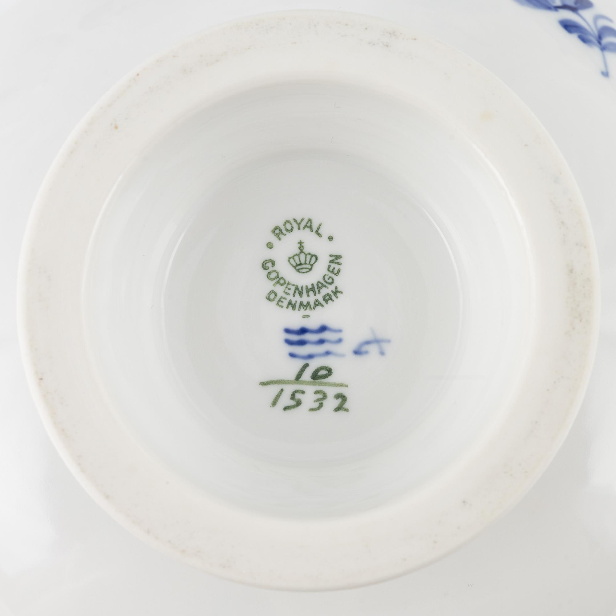 An 52-piece 'Blå Blomst' coffee service, Royal Copenhagen, Denmark.