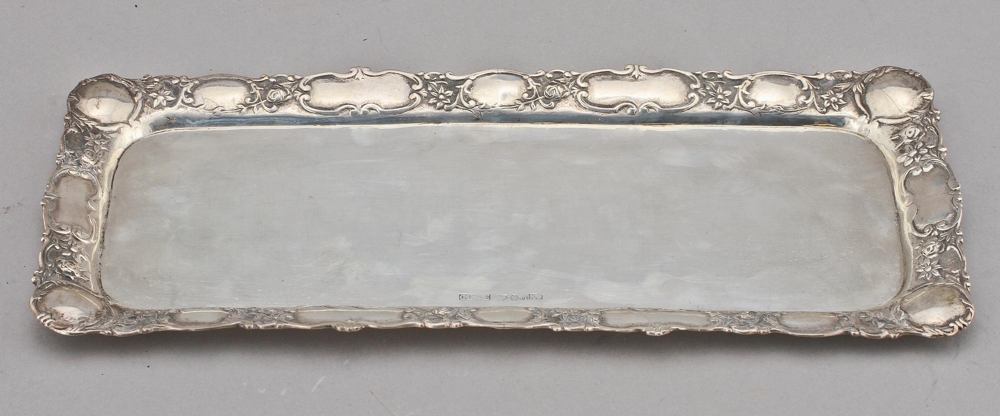 BRICKA, silver, Gewe, Malmö, 1972. Vikt 468 g.