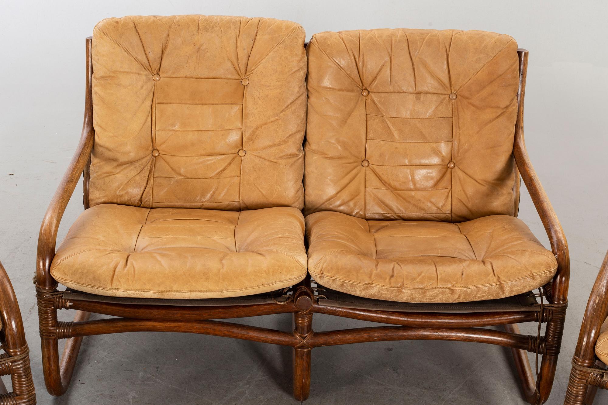 SOFFGRUPP, 3 delar "BADEN" IKEA, 1978.