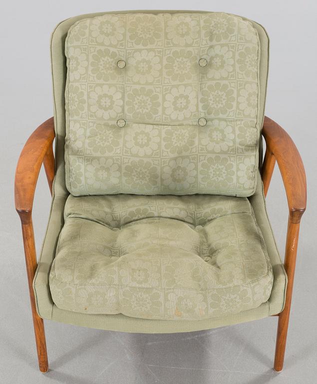 A "Tunis" chair, designed by Inge Andersson approx in 1965 for Bröderna Anderssons Industrier i Ekenässjön AB.