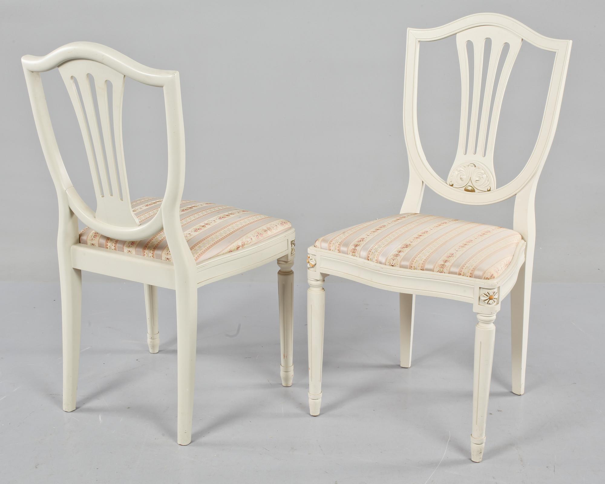 MATGRUPP, 7 delar, gustaviansk stil, 1900-talets andra hälft.