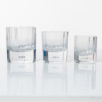 Elis Bergh, glasservis, "Karlberg", Kosta Boda, 1900-tal,  77 delar.