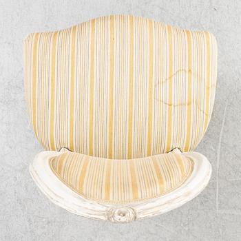 A pair of Gustavian chairs, Stockholm, late 18th century.