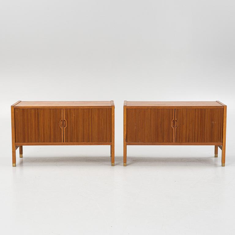 Carl-Axel Acking, likely, a pair of sideboards, Svenska Möbelfabrikerna, Bodafors, mid-20th century.