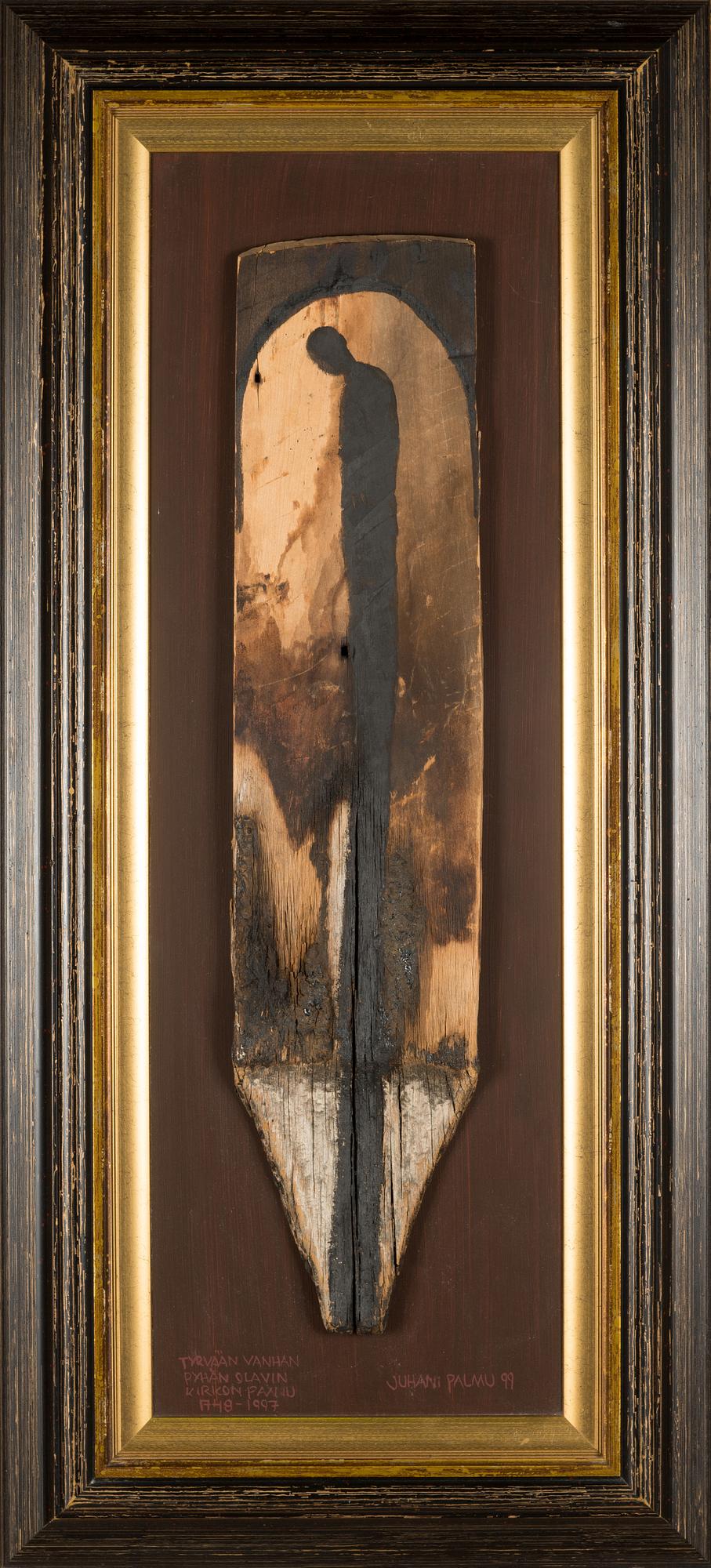 Juhani Palmu, mixed media on board, signed and dated -99.