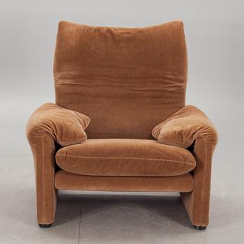 FÅTÖLJ, "Maralunga", Vico Magistretti för Cassina, formgiven 1973.