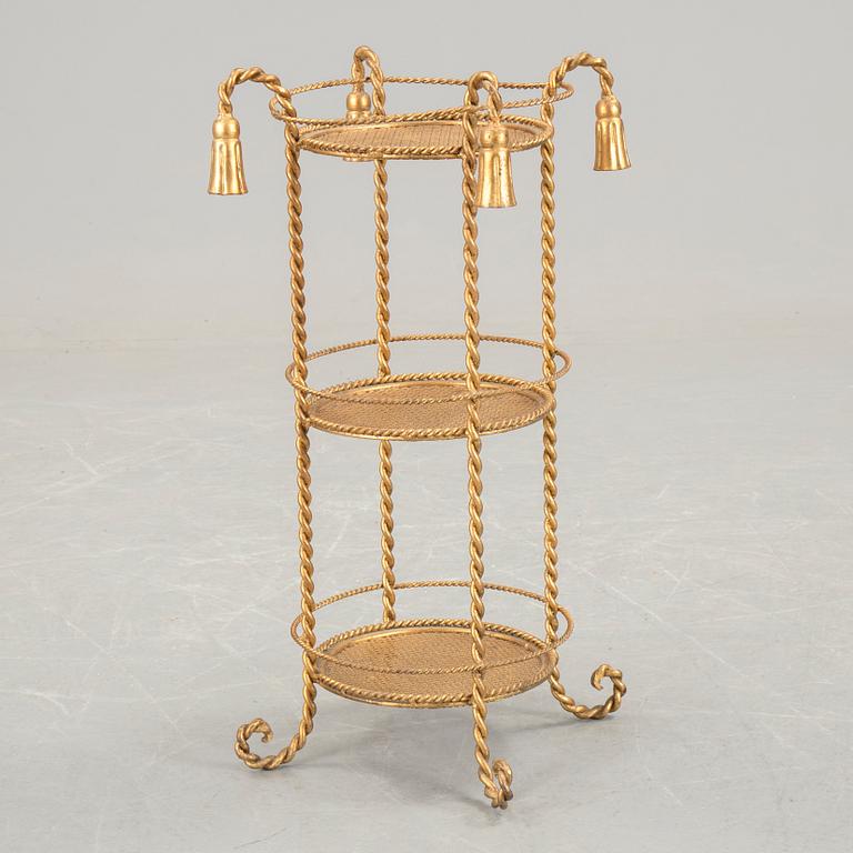 A bronzed metal pedestal probably Italy 1970s.