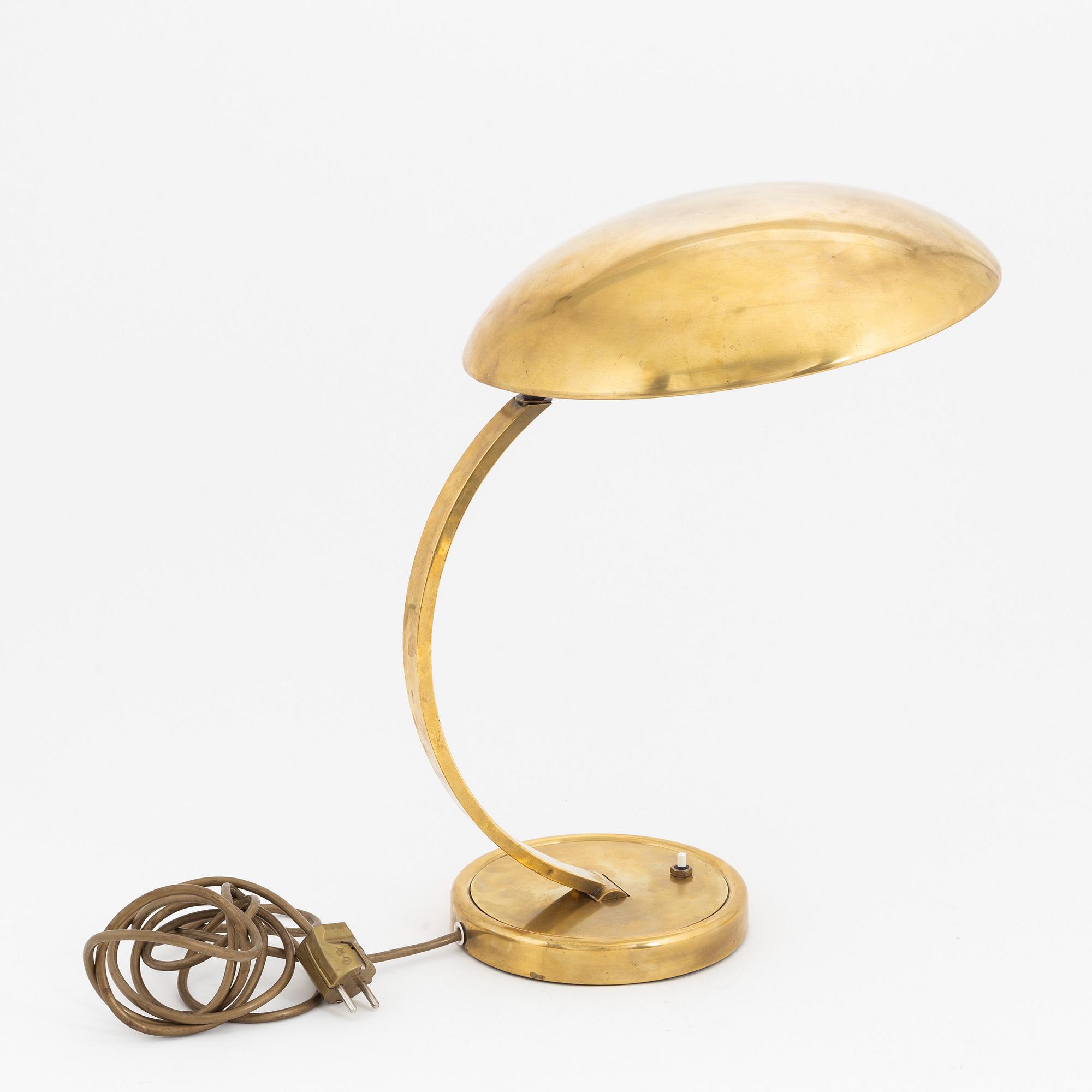 Christian Dell, a model '6751' table light, Gebr. Kaiser & Co, Germany, 1930's.