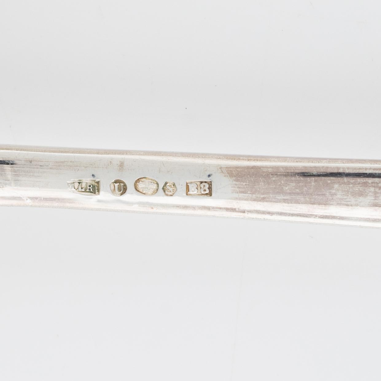 Bestick, silver, 53 delar. Chippendale, Harald Linder, Uddevalla, 1928.