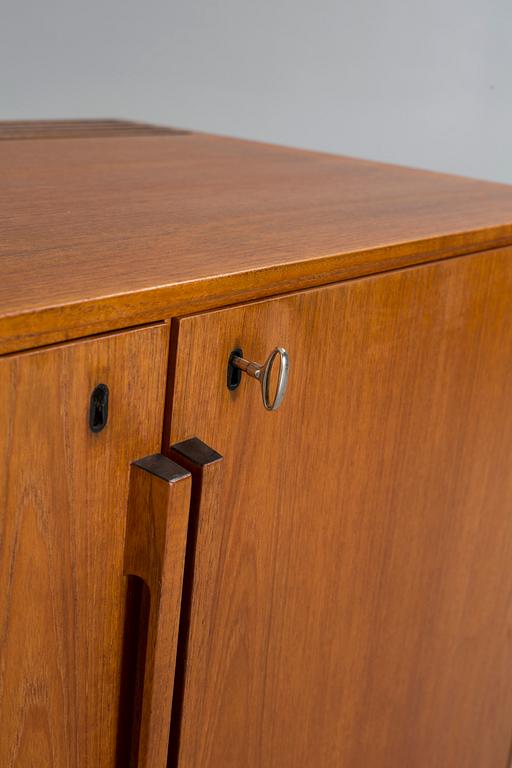 CABINET WITH FRIDGE, design Bernadotte & Björn, Scan-Atlas and Silkeborg Mobile Factory, Denmark, 1960s.