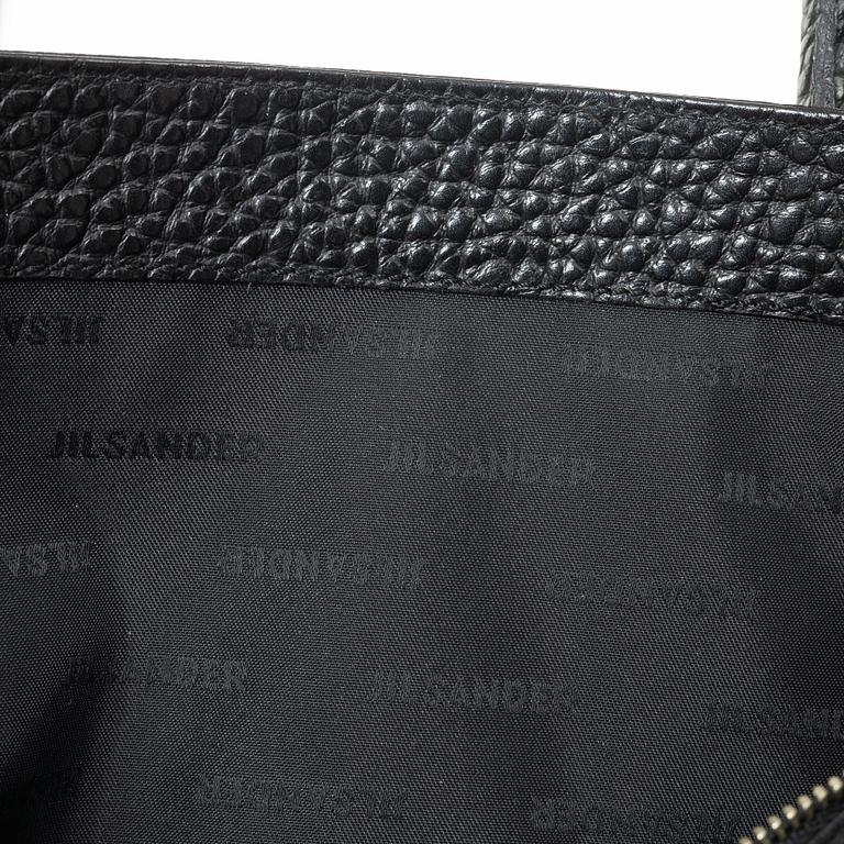 Jil Sander, A black leather bag.