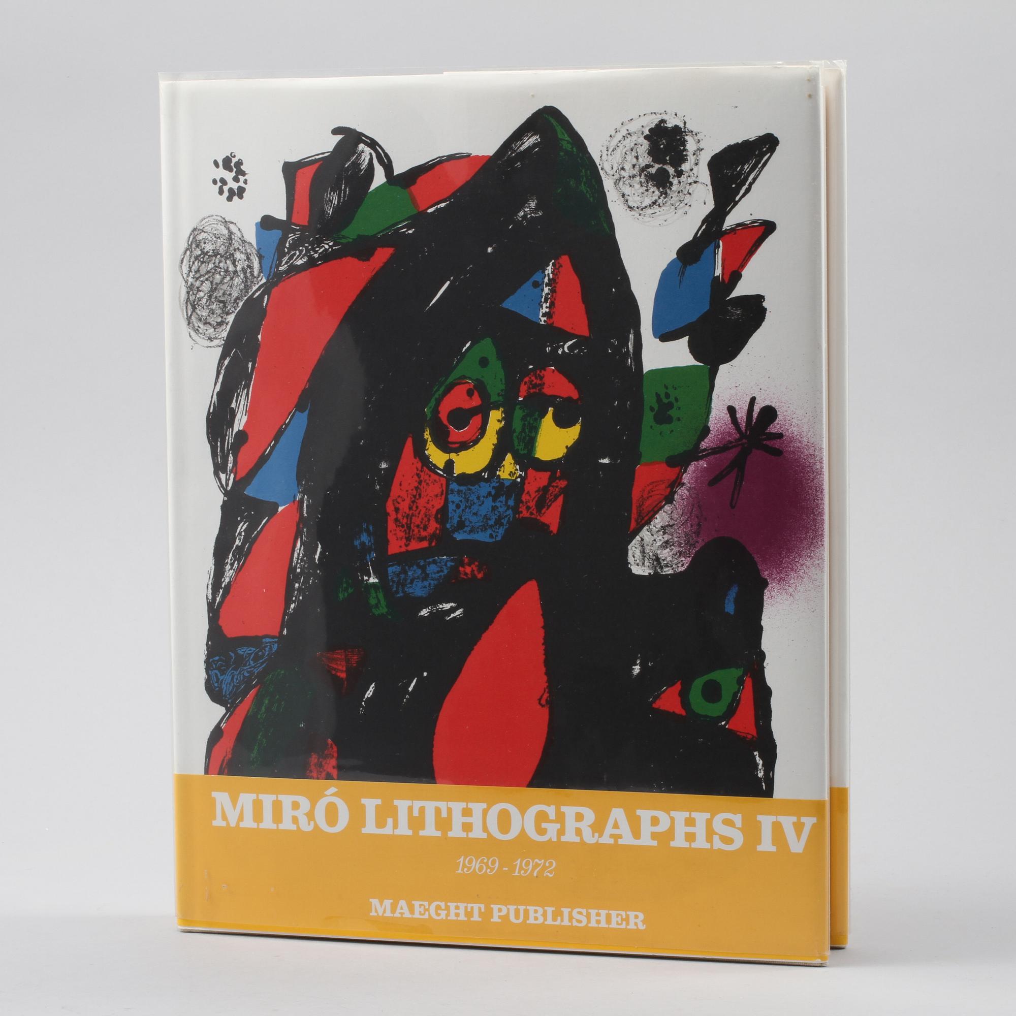BOK," Joan Miró Lithographe IV 1969-1972", Nicolas and Elena Calas, Maeght Éditeur, Paris 1981, numrerad 1522/4000.