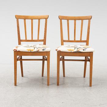 Carl Malmsten, two 'Själevad' chairs, Svensk Fur, mid 20th century.