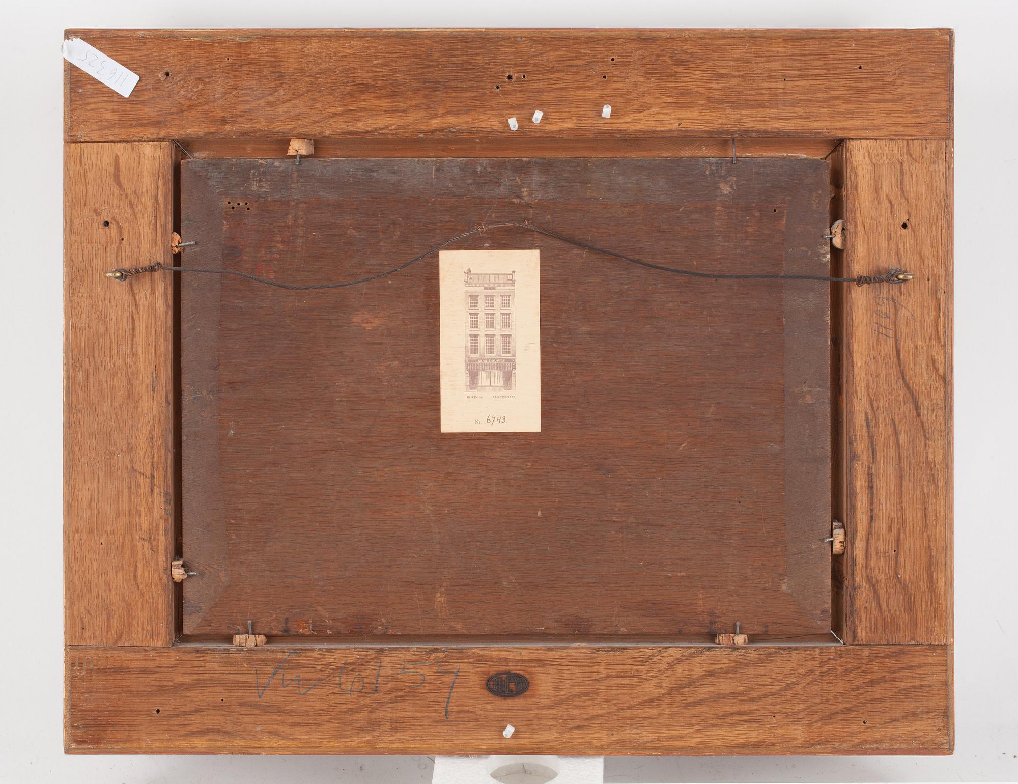 Christiaan Lodewijk Willem Dreibholtz, Ships on a canal in front of a castle.