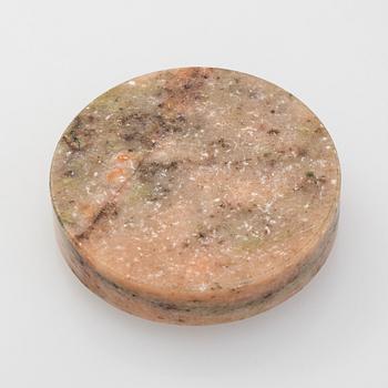 Bertel Gardberg, a stone-lidded silver jar, Kultateollisuus, Turku 1966.