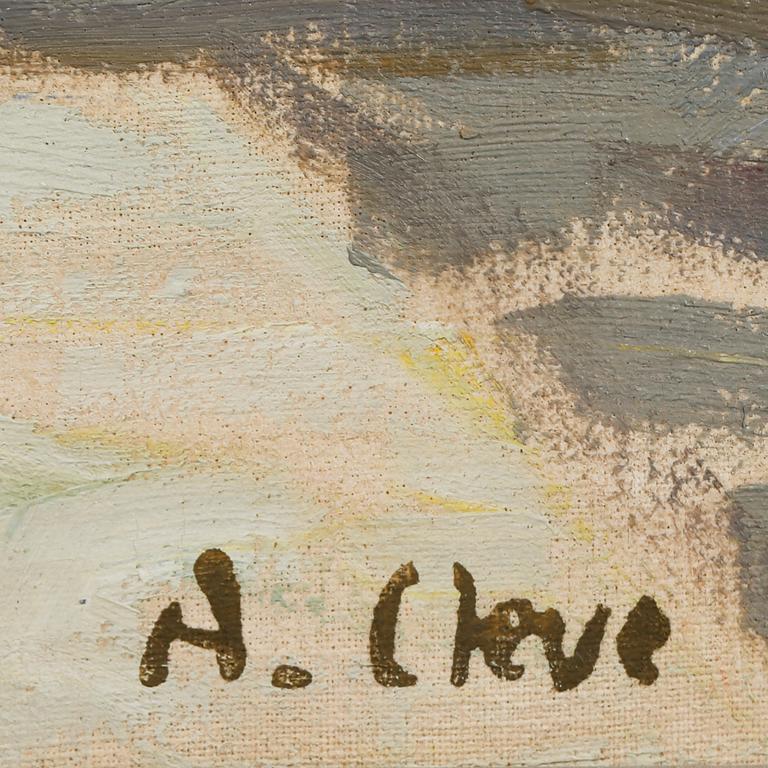AGNES CLEVE, olja på duk, stämpelsignerad.
