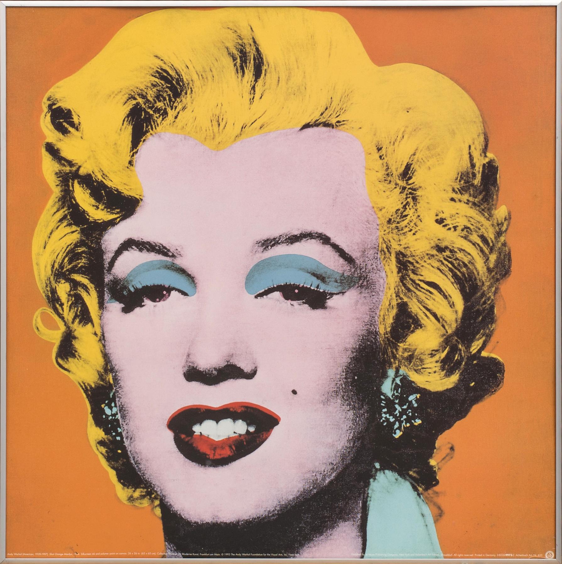 ANDY WARHOL, efter, offsetlitografi/ poster, "Marilyn Monroe", 1995. "Published by the Neues Publishing Comp.