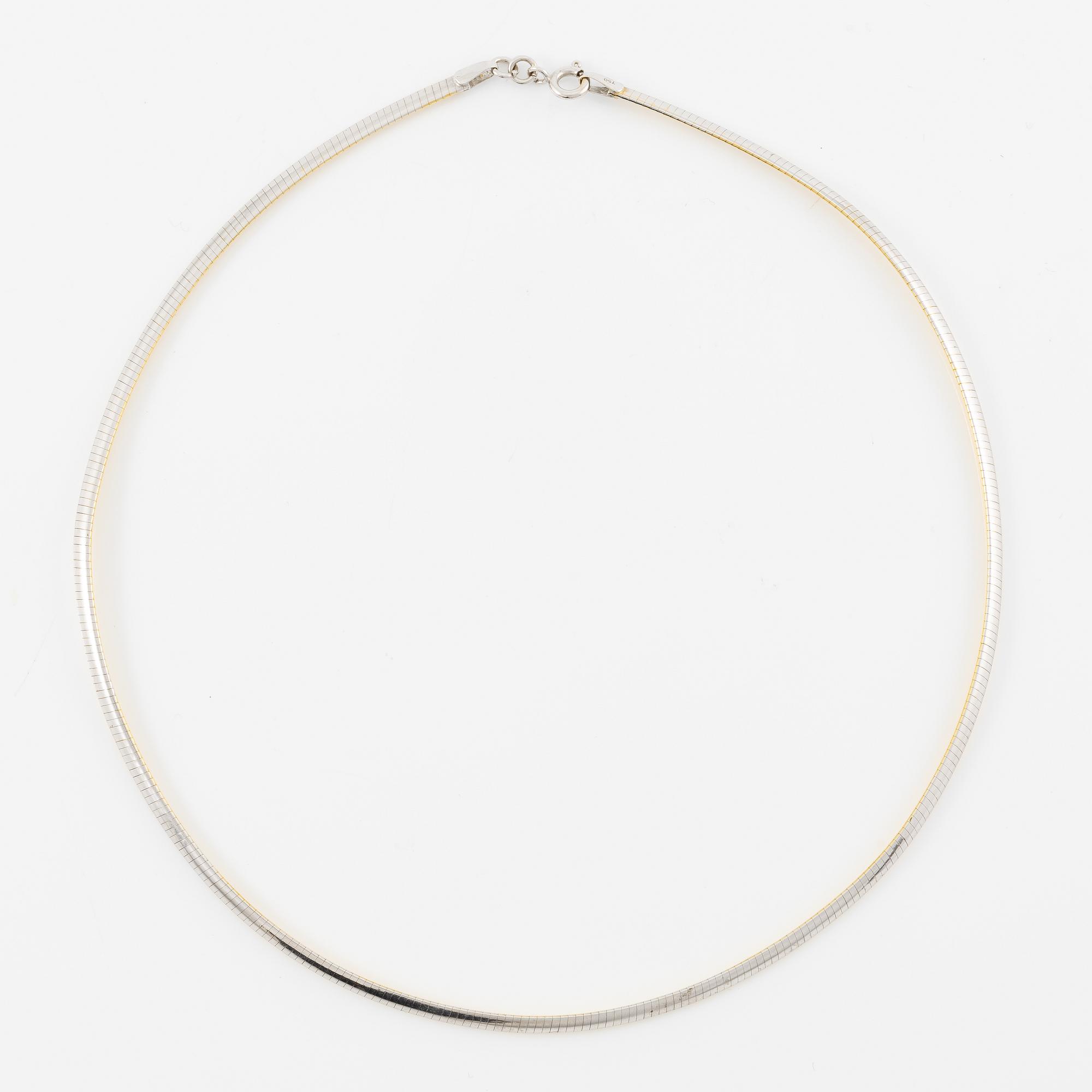 Collier, 18K guld och vitguld.