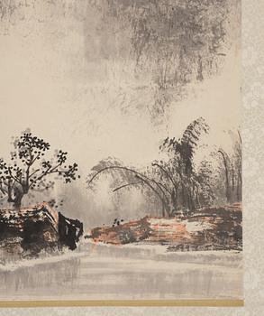 Unidentified artist, Mountainious landscape, China, 20th century.