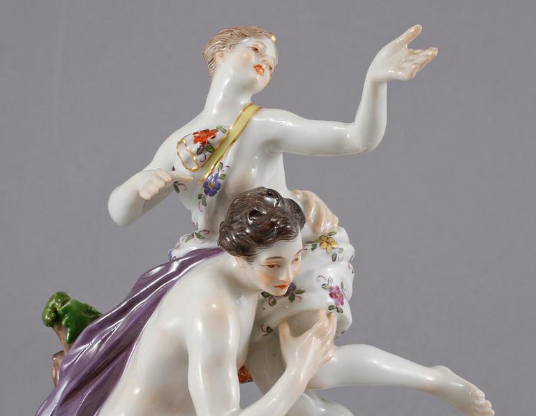 FIGURIN, porslin, Meissen, 1919.
