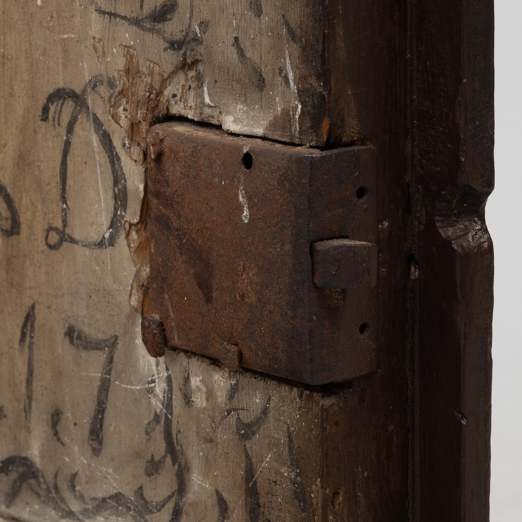 A cabinet, dated 1817.