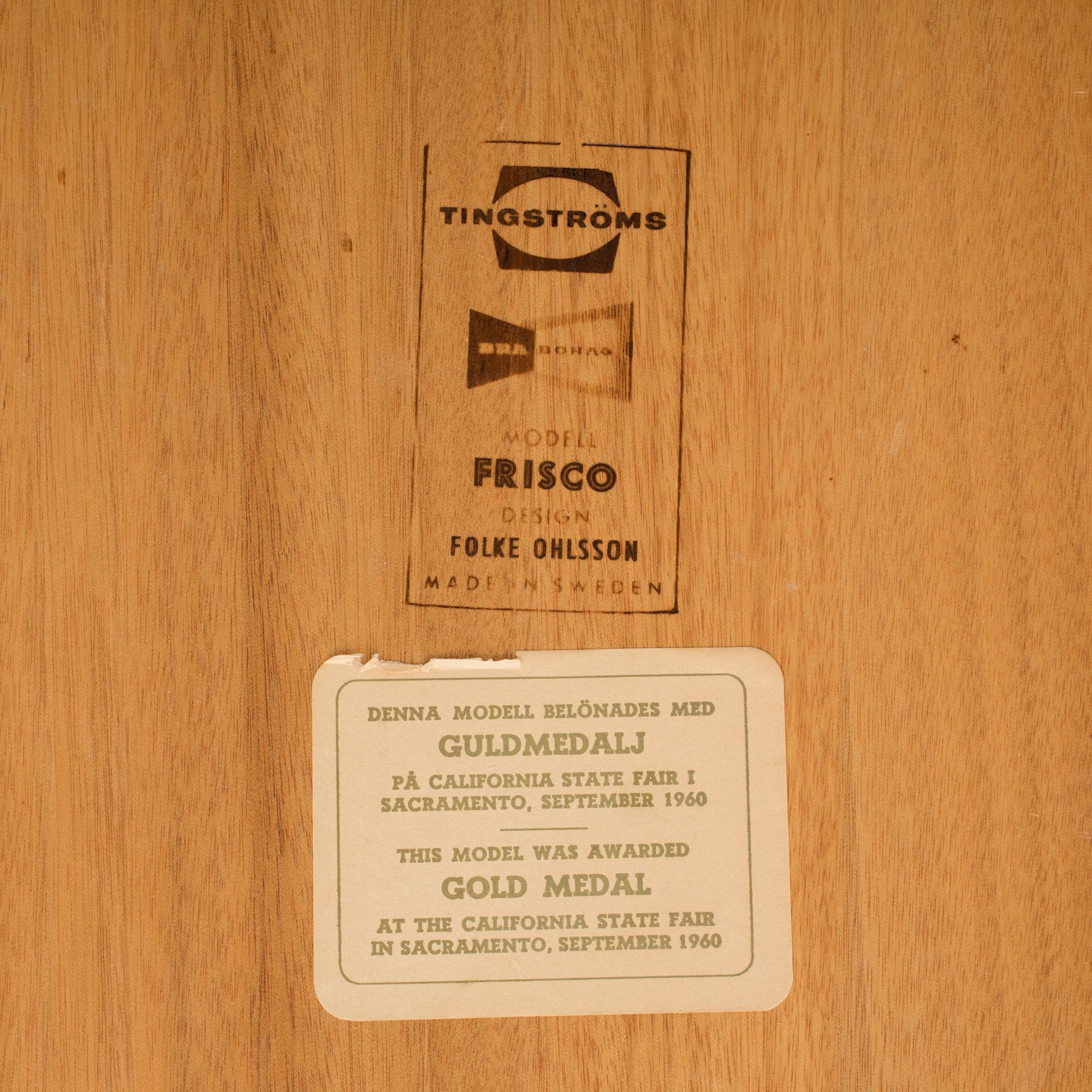 SOFFBORD, "Frisco", Folke Ohlsson, Tingströms, 1900-talets mitt.