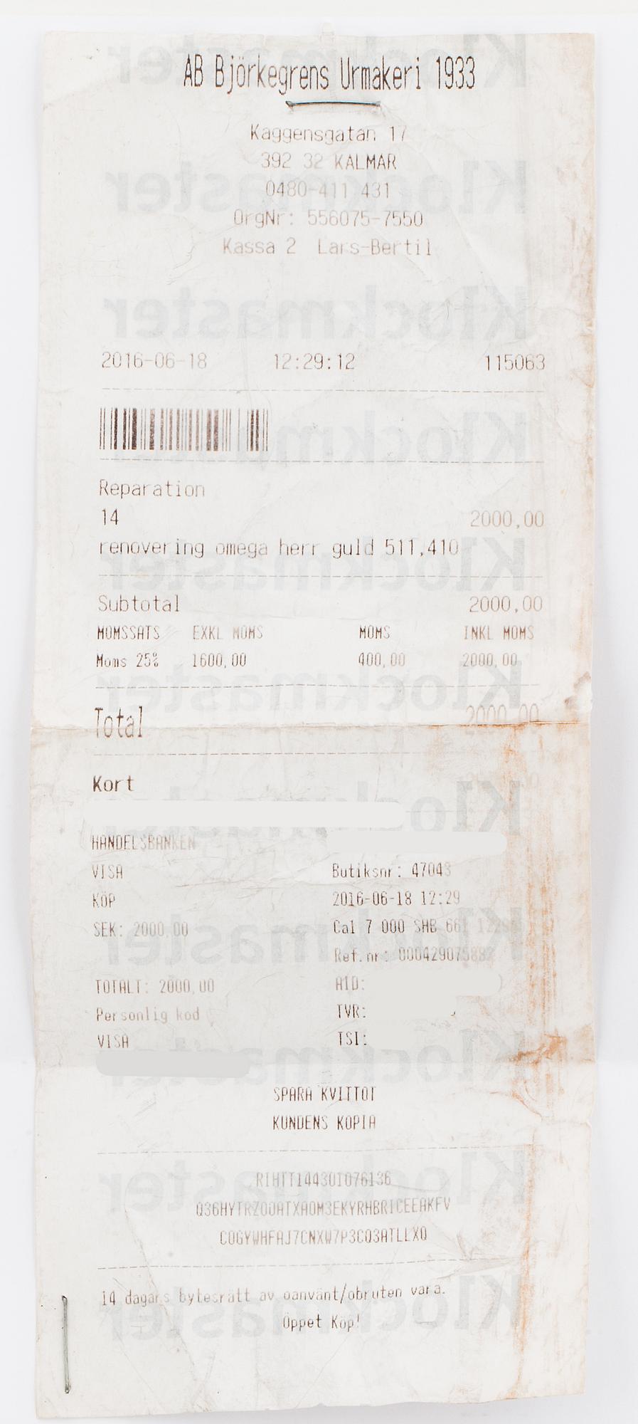 OMEGA, wristwatch, 25.5 x 25.5 mm.