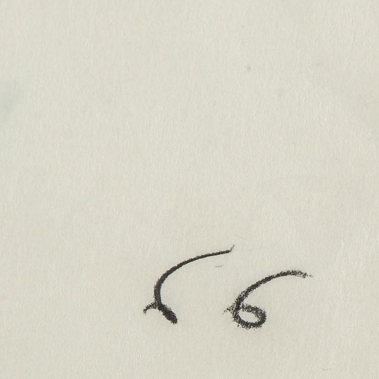 PETER DAHL, ink on paper, signed.