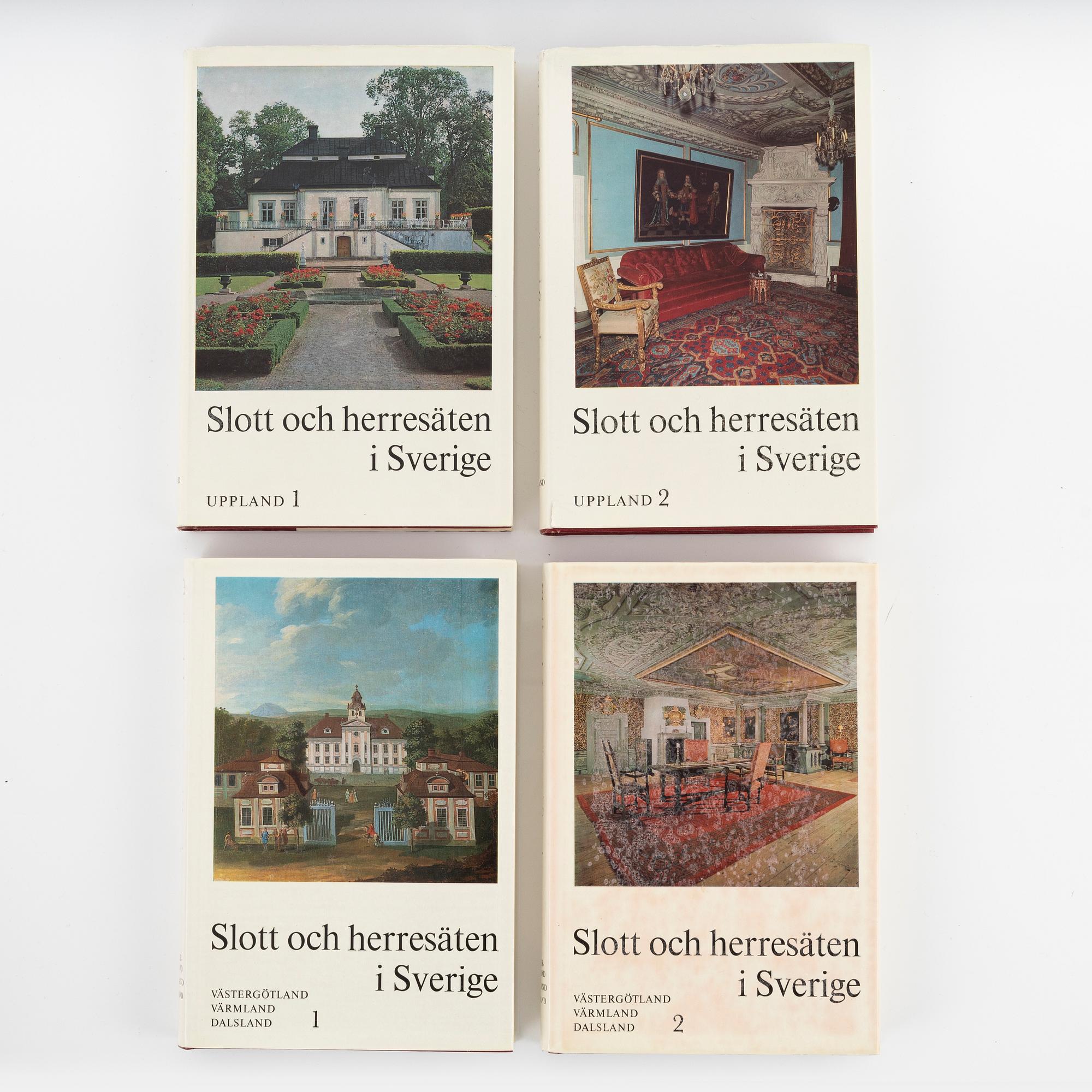 "Svenska Slott och Herresäten", 15 volumes, Allhems Förlag, Malmö, Sweden, 1966-71.