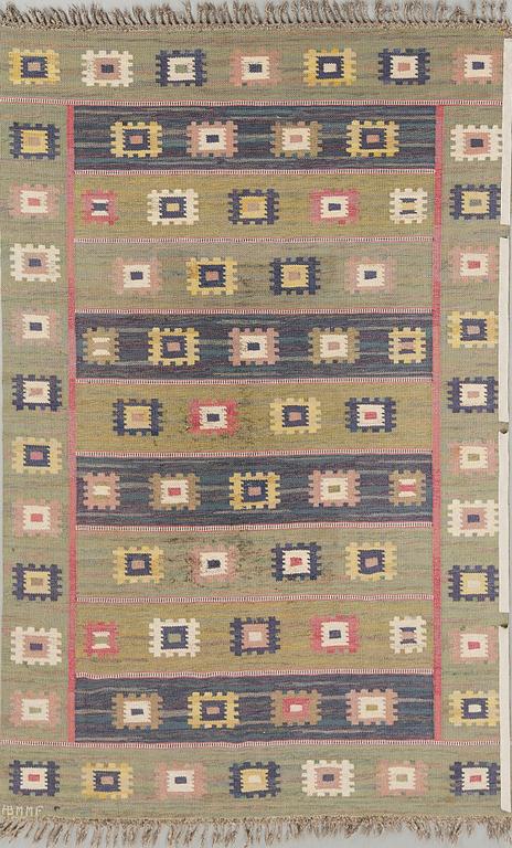 MÄRTA MÅÅS-FJETTERSTRÖM, MATTA, "Grön äng", 290 x 197 cm, signed AB MMF.