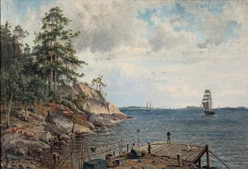 Harald Torsslow, On the pier.