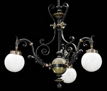 TAKLAMPA, omkring sekelskiftet 1800/1900. Höjd 80 cm.