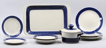 MATSERVISDELAR, 10 st, porslin, Hertha Bengtsson, Rörstrand.