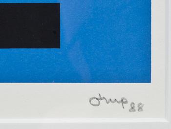 BENGT ORUP, 5 st, färglitografier, signerade och daterade -85-88. Numrerade.