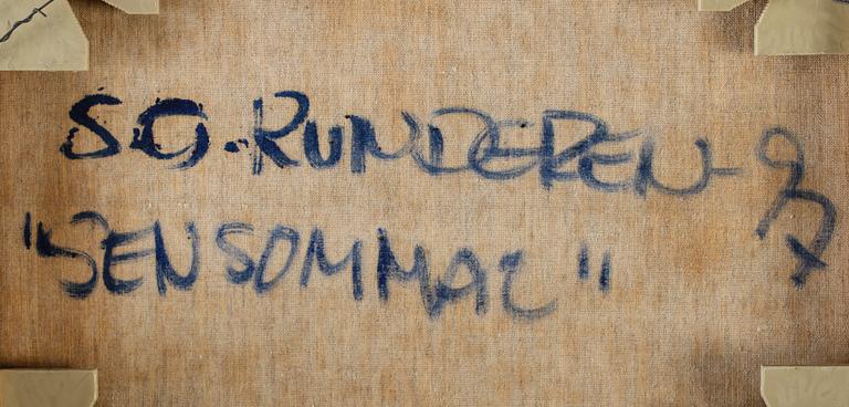 STEN OSCAR RUNDGREN, olja på duk, monogramsignerad, signerad och daterad a tergo -97.