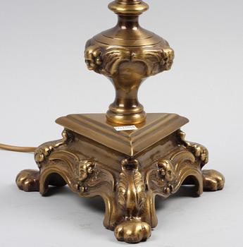 BORDSARMATUR, mässing, barockstil, 1900-talets första hälft.