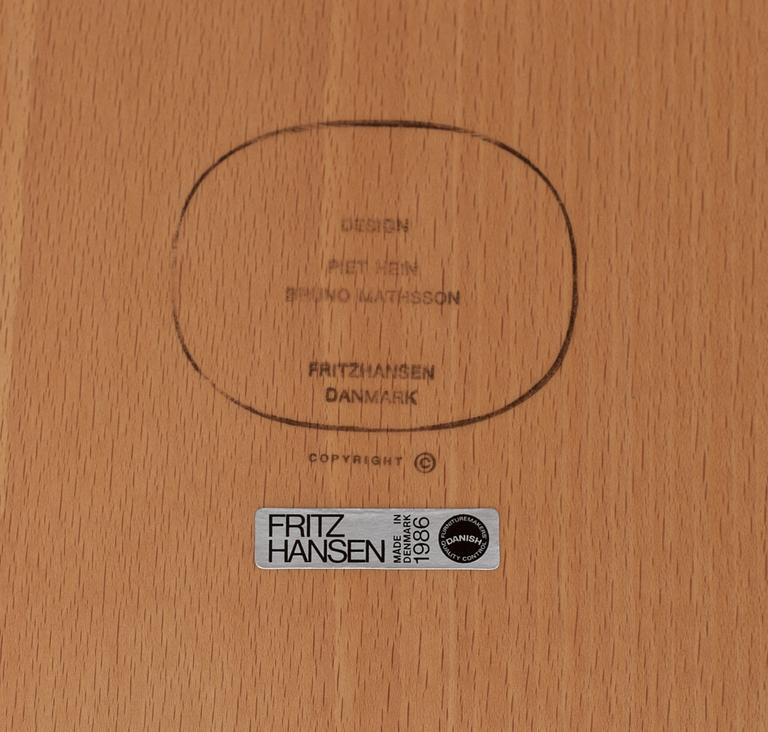 BORD, "Supercirkel", Bruno Mathsson & Piet Hein, Fritz Hansen.