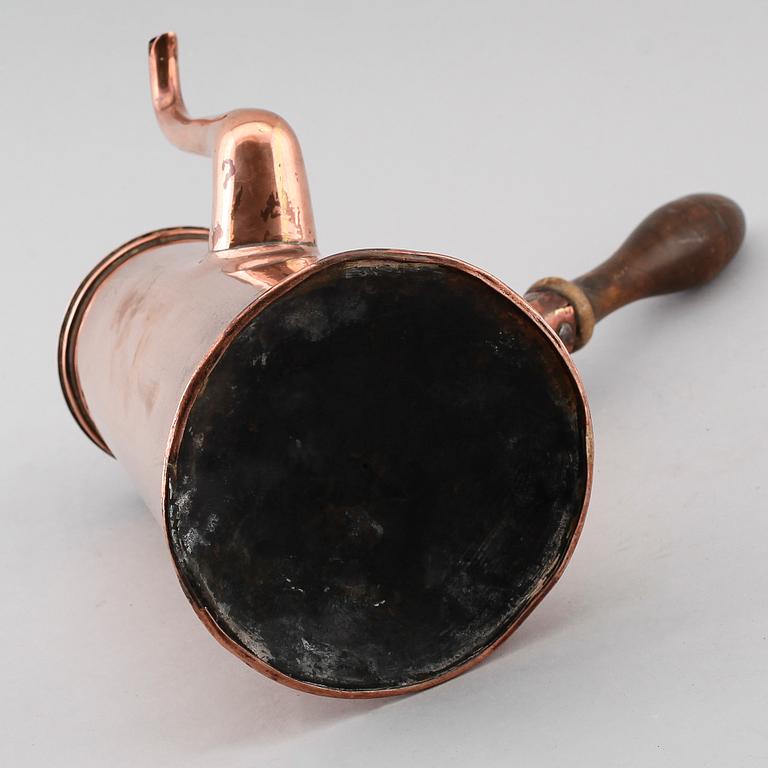 CHOKLADKANNA, koppar, 1800-tal.