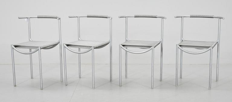 STOLAR, 4 st. "The Café Chair", Philippe Starck, Frankrike, 1980-tal.