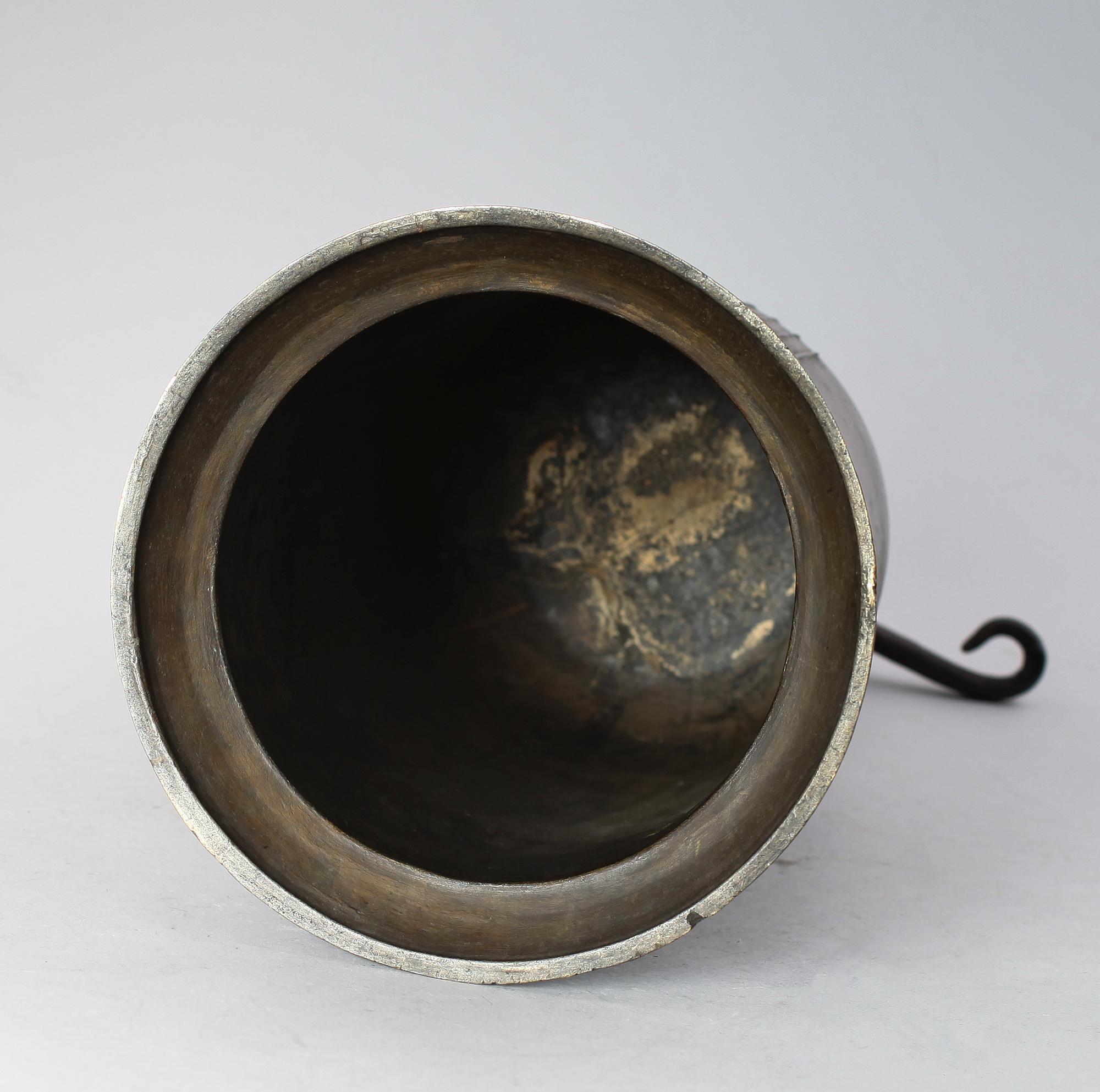 KLOCKA, brons, orientalisk, 1800/1900-tal.