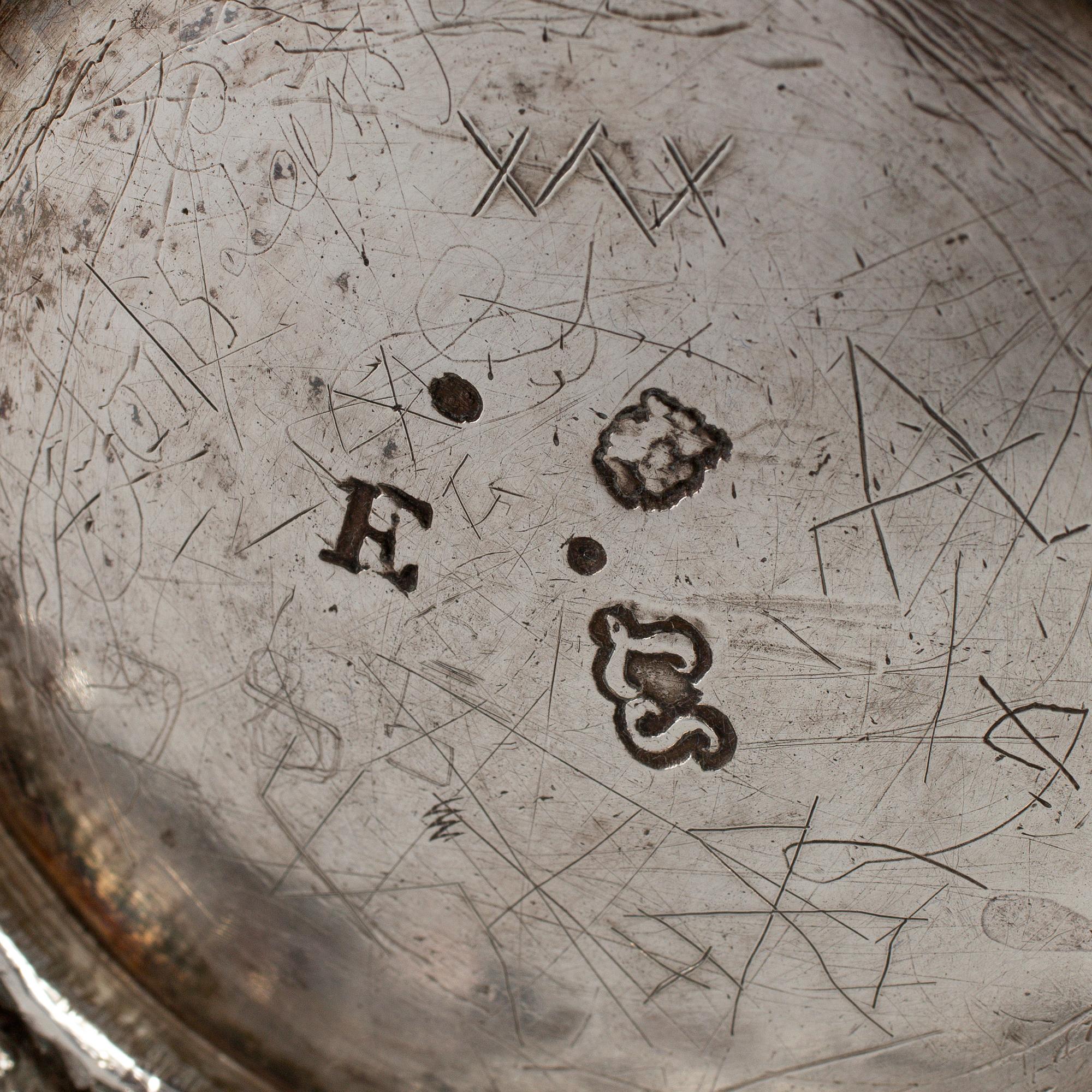 LORENS STABEUS, a silver beaker, Stockholm 1763.