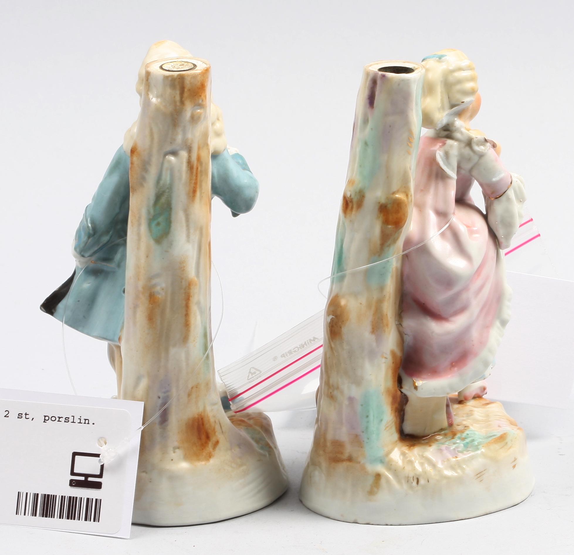 FIGURINER, 2 st, porslin. 1800/1900-tal.