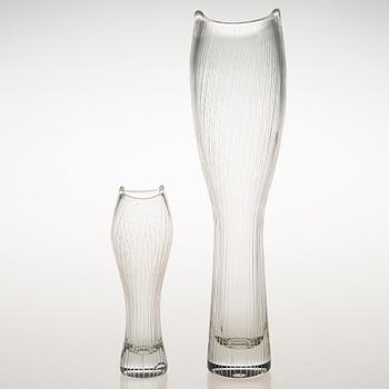 TAPIO WIRKKALA, MALJAKOITA, 2 kpl, lasia, 3545, signeerattu Tapio Wirkkala Iittala.