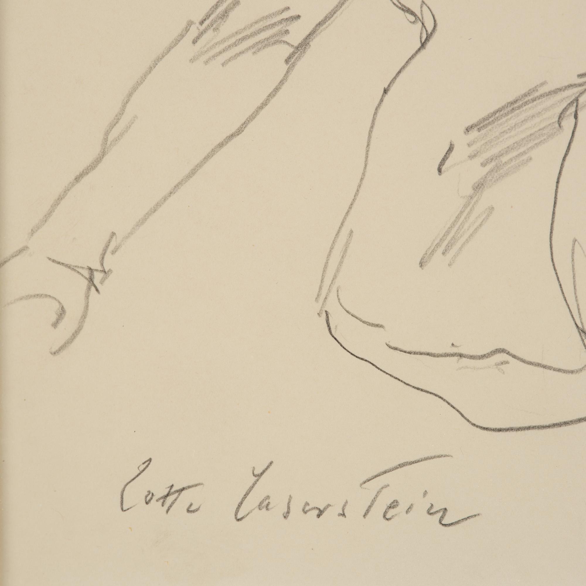 Lotte Laserstein, Seated woman in profile.
