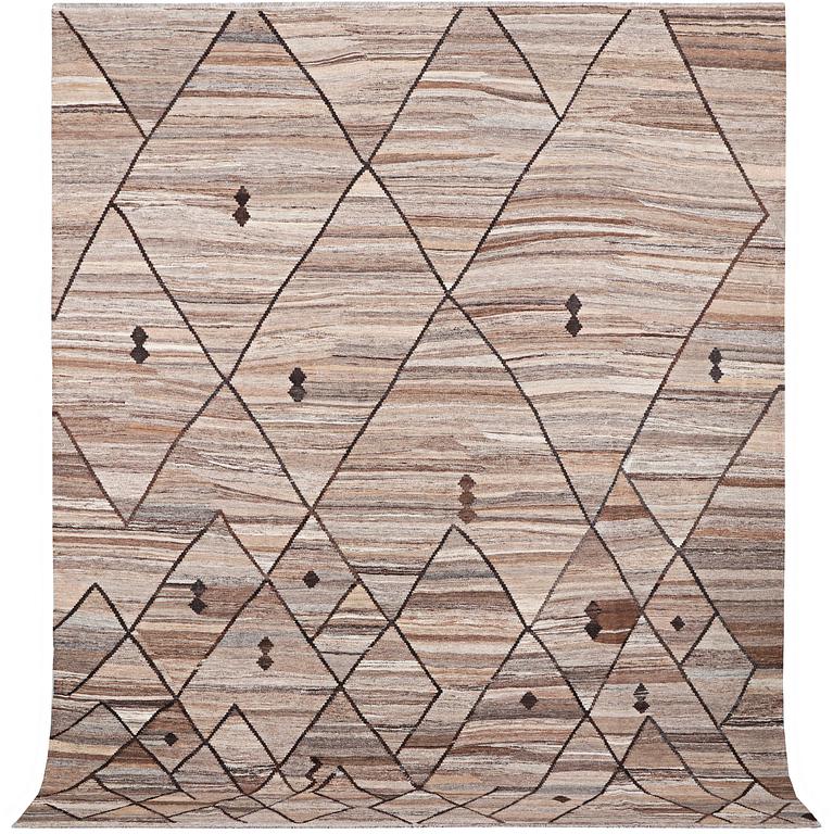 A carpet, Afghan Kilim, c. 302 x 254 cm.